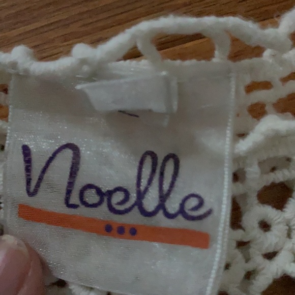 Noelle cream lace knit tank top - Picture 2 of 3